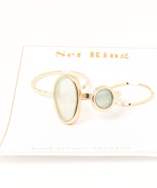 ROPE' PICNIC(ロペピクニック)の「カラークリアストレッチリングセット(リング・レディース・グリーン系その他/ブラウン系その他2・FREE)」の3枚目の写真