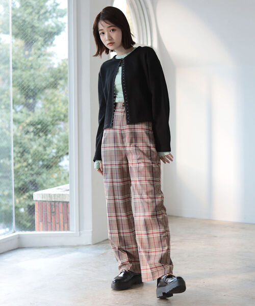 BeAMS DOT（ビームスドット）の「【WEB限定】BeAMS DOT / ホックスウェット カーディガン（カーディガン/ボレロ・レディース・ベージュ/グレー/ブラック・FREE）」の5枚目の写真