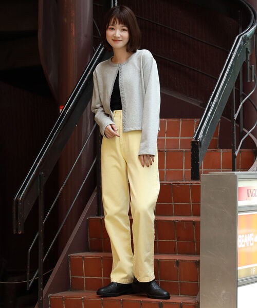 BeAMS DOT（ビームスドット）の「【WEB限定】BeAMS DOT / ホックスウェット カーディガン（カーディガン/ボレロ・レディース・ベージュ/グレー/ブラック・FREE）」の8枚目の写真