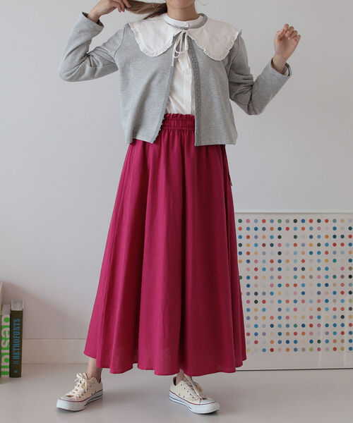 BeAMS DOT（ビームスドット）の「【WEB限定】BeAMS DOT / ホックスウェット カーディガン（カーディガン/ボレロ・レディース・ベージュ/グレー/ブラック・FREE）」の10枚目の写真