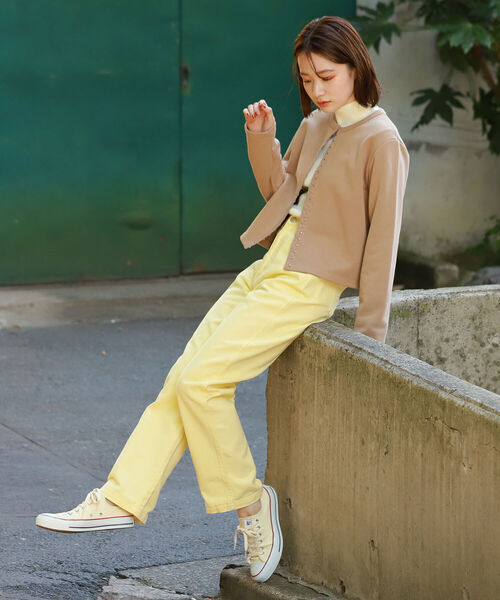 BeAMS DOT（ビームスドット）の「【WEB限定】BeAMS DOT / ホックスウェット カーディガン（カーディガン/ボレロ・レディース・ベージュ/グレー/ブラック・FREE）」の21枚目の写真