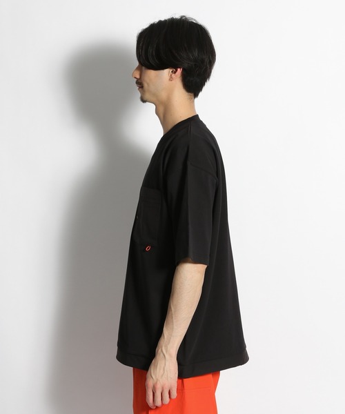 niko and...(ニコアンド)の「デザインポケットドロストTシャツ(Tシャツ/カットソー・メンズ・ブラック/オフホワイト/オレンジ/グリーン・MEDIUM/LARGE)」の10枚目の写真