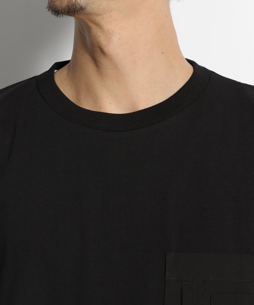 niko and...(ニコアンド)の「デザインポケットドロストTシャツ(Tシャツ/カットソー・メンズ・ブラック/オフホワイト/オレンジ/グリーン・MEDIUM/LARGE)」の12枚目の写真