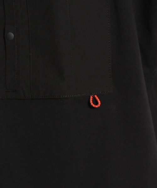 niko and...(ニコアンド)の「デザインポケットドロストTシャツ(Tシャツ/カットソー・メンズ・ブラック/オフホワイト/オレンジ/グリーン・MEDIUM/LARGE)」の19枚目の写真