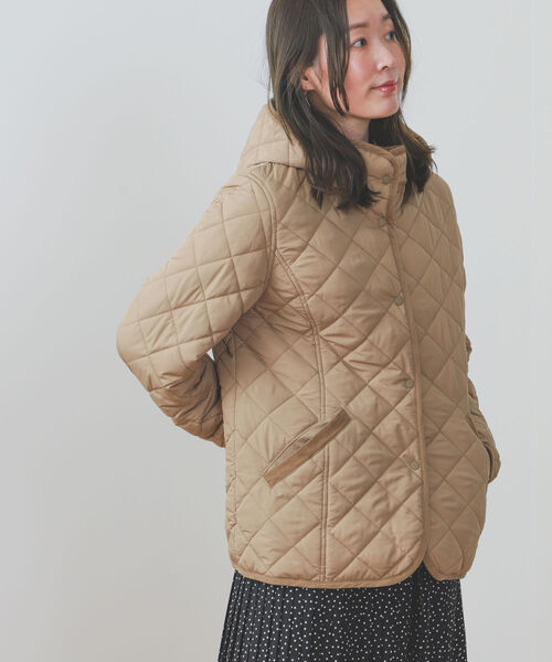 BEAMS HEART(ビームスハート)の「BEAMS HEART / キルティング フードブルゾン(ブルゾン・レディース・ベージュ/ネイビー/オリーブ・SMALL/MEDIUM/LARGE)」の8枚目の写真