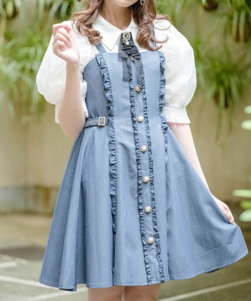 ROJITA（ロジータ）の「デニムライクジャンスカワンピース