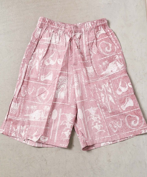 NO WAY(ノーウェイ)の「/RJC/USA MADE COTTON ALOHA SHORTS - コットンアロハショーツ(その他パンツ・メンズ・ブラック/ネイビー/ピンク系その他/スモークピンク・SMALL/MEDIUM)」の1枚目の写真