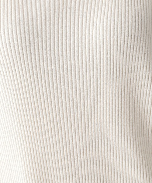 Ezick（エジック）の「【セットアップ】リブVネックベスト（Tシャツ/カットソー・レディース・ホワイト/ブラック・FREE）」の21枚目の写真