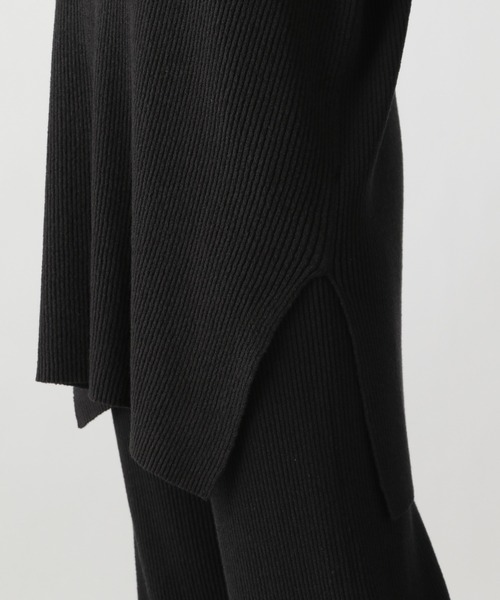 Ezick（エジック）の「【セットアップ】リブVネックベスト（Tシャツ/カットソー・レディース・ホワイト/ブラック・FREE）」の14枚目の写真