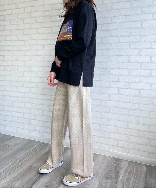 Chiaro（キアロ）の「ジャガードパンツ（その他パンツ・レディース・ベージュ/オリーブ/アイボリー/ブラック・FREE）」の18枚目の写真