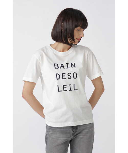 human woman（ヒューマンウーマン）の「◆ラスティック天竺・ロゴＴ（Tシャツ/カットソー・レディース・ピンク/ホワイト/カーキ・MEDIUM）」の6枚目の写真