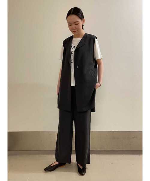 human woman（ヒューマンウーマン）の「◆ラスティック天竺・ロゴＴ（Tシャツ/カットソー・レディース・ピンク/ホワイト/カーキ・MEDIUM）」の9枚目の写真