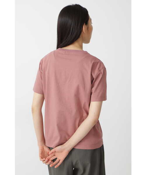 human woman（ヒューマンウーマン）の「◆ラスティック天竺・ロゴＴ（Tシャツ/カットソー・レディース・ピンク/ホワイト/カーキ・MEDIUM）」の14枚目の写真