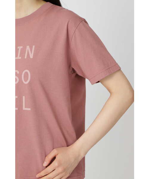 human woman（ヒューマンウーマン）の「◆ラスティック天竺・ロゴＴ（Tシャツ/カットソー・レディース・ピンク/ホワイト/カーキ・MEDIUM）」の16枚目の写真