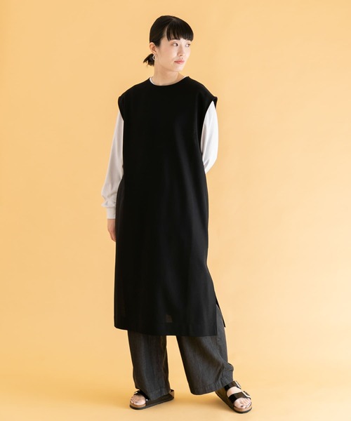 unify(ユニファイ)の「UNIFY Dry Cotton Nylon SHORT-SLEEVE ONE-PIECE(ワンピース・レディース・ブラック・ONE)」の1枚目の写真