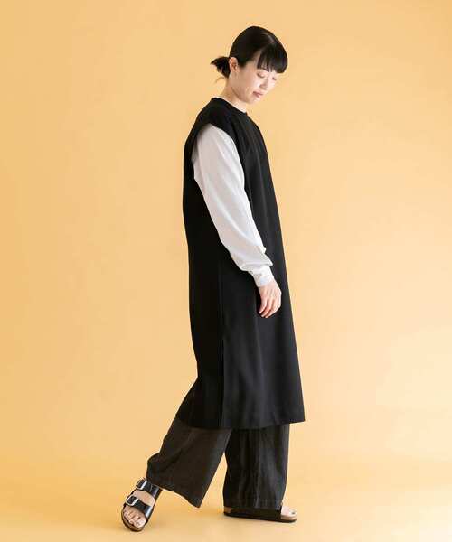 unify(ユニファイ)の「UNIFY Dry Cotton Nylon SHORT-SLEEVE ONE-PIECE(ワンピース・レディース・ブラック・ONE)」の2枚目の写真