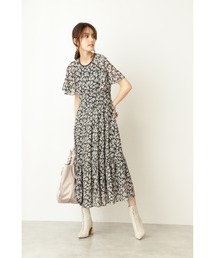 【美品】JILLSTUART シアフローレッツワンピース ブラック　2 美品】JILLSTUART シアフローレッツワンピース ブラック 2