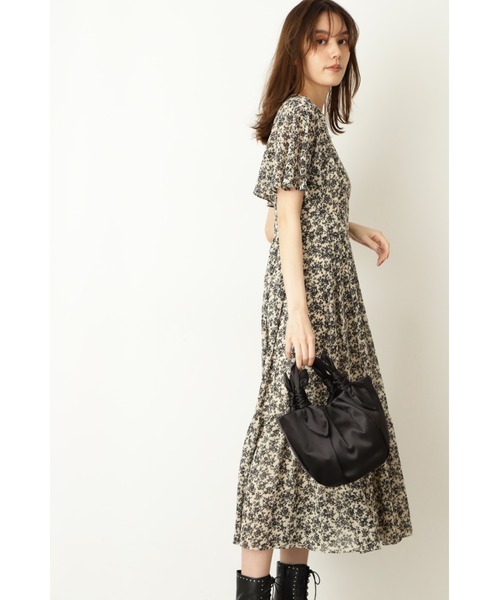 【美品】JILLSTUART シアフローレッツワンピース ブラック　2 JILL STUART（ジルスチュアート）の「◇【WEB限定 サイズ：4