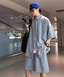 オーバーサイズカジュアルシャツセットアップ