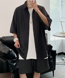 オーバーサイズカジュアルシャツセットアップ