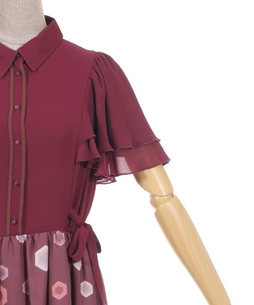 新品タグ付き　アクシーズファム　メルティハニーラッフル袖ワンピース axes femme POETIQUE（アクシーズファムポエティック）の