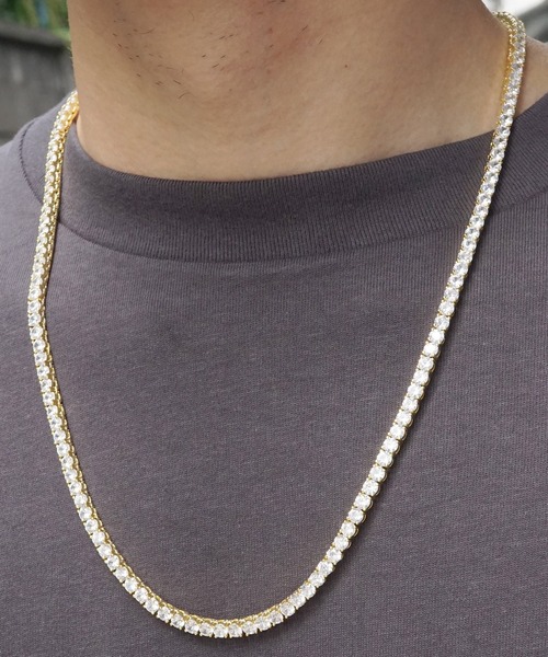 ●5363#0611テニスチェーンネックレス(SV925/CZチェーン)0516 Amazon | KRKC&CO テニスチェーン テニスネックレス 幅3mm CZ