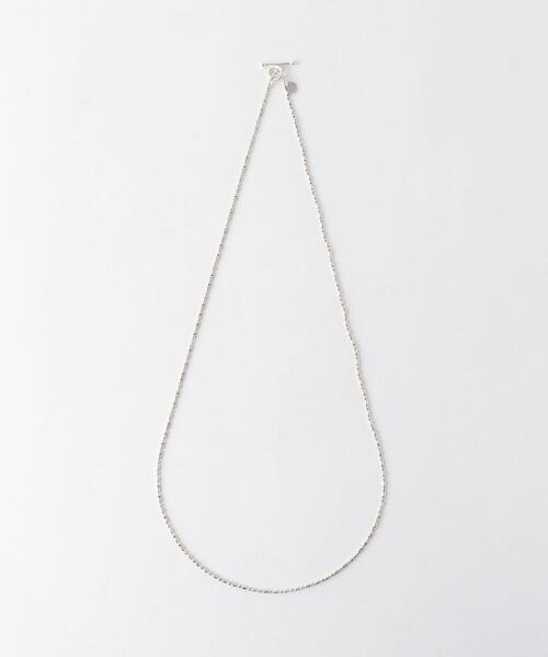 PHILIPPE AUDIBERT（フィリップ オーディベール）の「【別注】＜PHILIPPE AUDIBERT（フィリップオーディベール）＞メタルビーズ ネックレス（ネックレス・レディース・シルバー・FREE）」の10枚目の写真