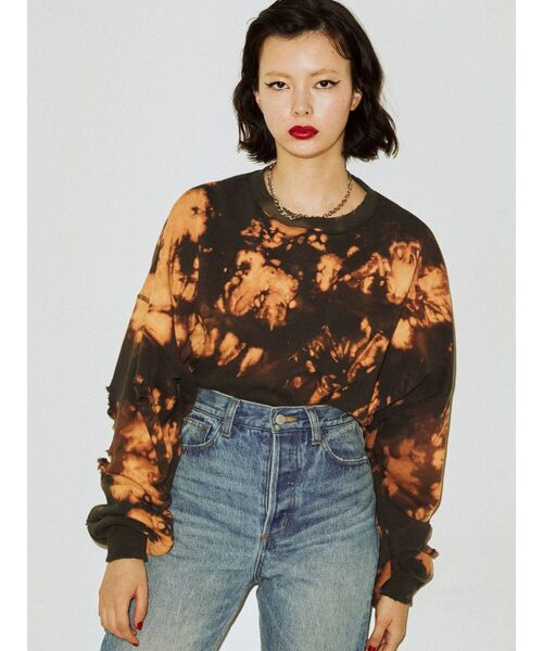 jouetie（ジュエティ）の「ダメージプルオーバー【スウェット/トレーナー】（スウェット・レディース・ブラック/ピンク/アイボリー・MEDIUM）」の21枚目の写真