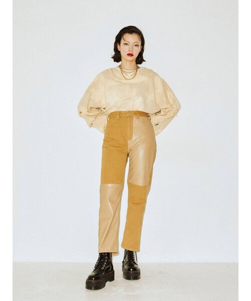 jouetie（ジュエティ）の「ダメージプルオーバー【スウェット/トレーナー】（スウェット・レディース・ブラック/ピンク/アイボリー・MEDIUM）」の9枚目の写真