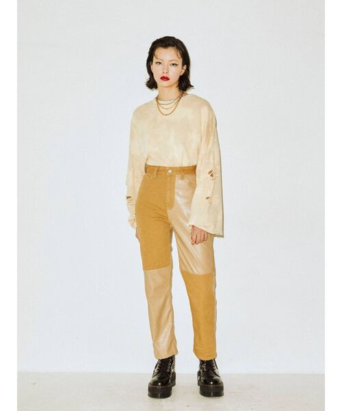 jouetie（ジュエティ）の「ダメージプルオーバー【スウェット/トレーナー】（スウェット・レディース・ブラック/ピンク/アイボリー・MEDIUM）」の16枚目の写真