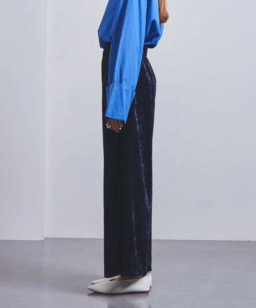 UNITED ARROWS（ユナイテッドアローズ）の「＜UNITED ARROWS＞PE ベロア イージーパンツ G（その他パンツ・レディース・ブラック/ネイビー・38/36）」の8枚目の写真