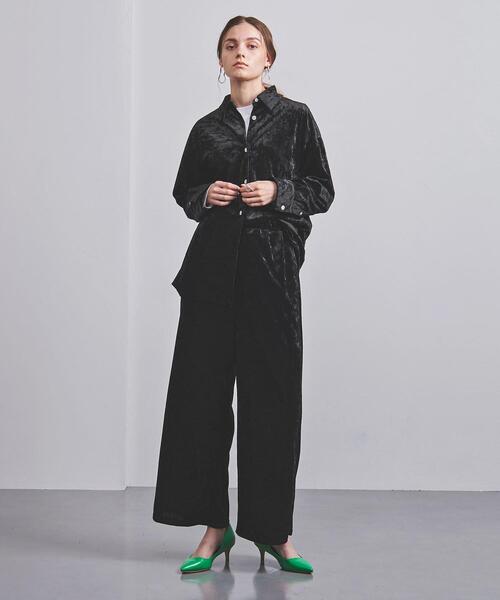 UNITED ARROWS（ユナイテッドアローズ）の「＜UNITED ARROWS＞PE ベロア イージーパンツ G（その他パンツ・レディース・ブラック/ネイビー・38/36）」の9枚目の写真