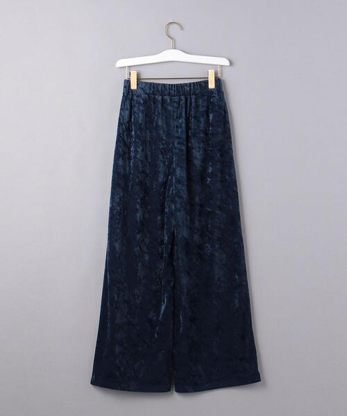 UNITED ARROWS（ユナイテッドアローズ）の「＜UNITED ARROWS＞PE ベロア イージーパンツ G（その他パンツ・レディース・ブラック/ネイビー・38/36）」の3枚目の写真