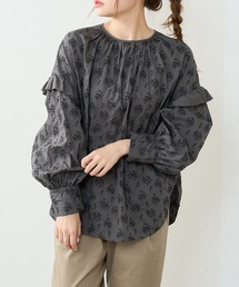 PUAL CE CIN | ポピー花刺繍ブラウス(シャツ/ブラウス)