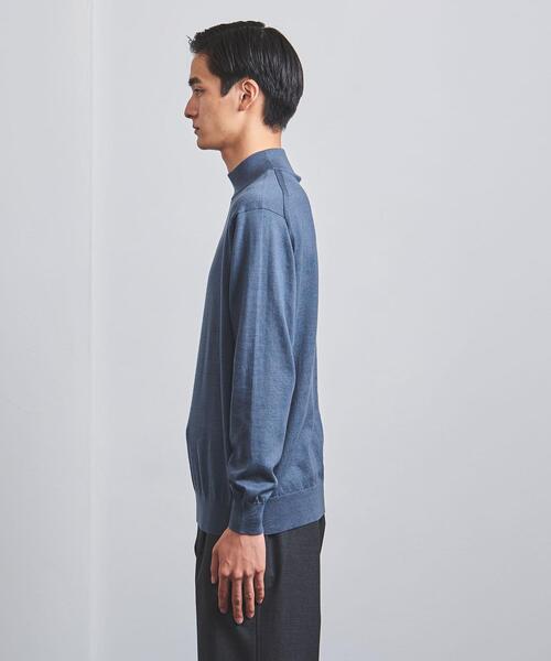 Camoshita(カモシタ)の「<Camoshita(カモシタ)> モックネック プルオーバー(ニット/セーター・メンズ・ピンク/モカ/ロイヤルブルー・S/L/M)」の5枚目の写真