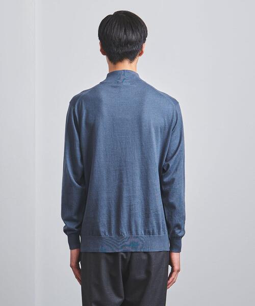 Camoshita(カモシタ)の「<Camoshita(カモシタ)> モックネック プルオーバー(ニット/セーター・メンズ・ピンク/モカ/ロイヤルブルー・S/L/M)」の6枚目の写真