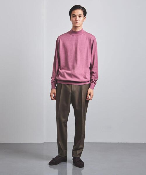 Camoshita(カモシタ)の「<Camoshita(カモシタ)> モックネック プルオーバー(ニット/セーター・メンズ・ピンク/モカ/ロイヤルブルー・S/L/M)」の13枚目の写真