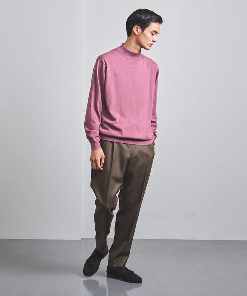 Camoshita(カモシタ)の「<Camoshita(カモシタ)> モックネック プルオーバー(ニット/セーター・メンズ・ピンク/モカ/ロイヤルブルー・S/L/M)」の14枚目の写真