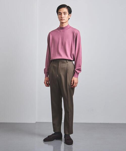 Camoshita(カモシタ)の「<Camoshita(カモシタ)> モックネック プルオーバー(ニット/セーター・メンズ・ピンク/モカ/ロイヤルブルー・S/L/M)」の15枚目の写真