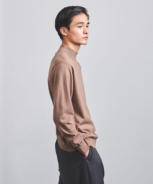 Camoshita(カモシタ)の「<Camoshita(カモシタ)> モックネック プルオーバー(ニット/セーター・メンズ・ピンク/モカ/ロイヤルブルー・S/L/M)」の17枚目の写真