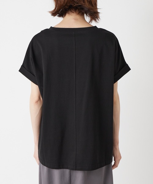 RIVE DROITE（リヴドロワ）の「シンプルな中にも今っぽさを感じさせる　ターンバックロゴカットソー（Tシャツ/カットソー・レディース・ブラック/オフホワイト・FREE）」の22枚目の写真