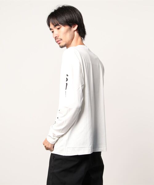 NEV（ネブ）の「ロゴプリント長袖カットソー（Tシャツ/カットソー・メンズ・ホワイト系3/ブラック系1/オフホワイト/ホワイト系1/ホワイト系4/モカ/ブラック系/杢グレー/ベージュ/ホワイト系/ホワイト系2/ブラック・M/XL/L）」の22枚目の写真
