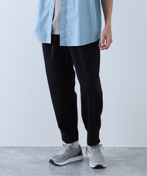 JOURNAL STANDARD（ジャーナルスタンダード）の「ストレッチカルゼ インタックイージーパンツ（その他パンツ・メンズ・ブラック/ネイビー/アーミー・MEDIUM/LARGE）」の3枚目の写真