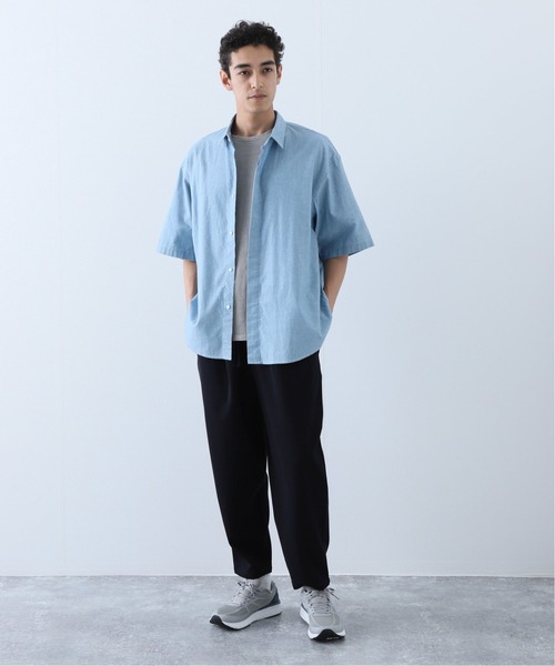 JOURNAL STANDARD（ジャーナルスタンダード）の「ストレッチカルゼ インタックイージーパンツ（その他パンツ・メンズ・ブラック/ネイビー/アーミー・MEDIUM/LARGE）」の14枚目の写真