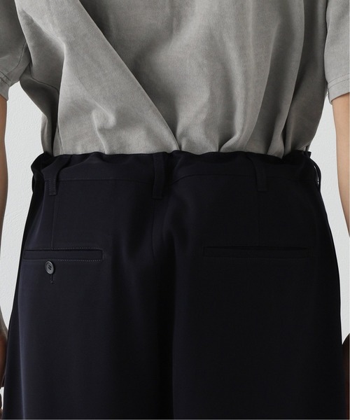 JOURNAL STANDARD（ジャーナルスタンダード）の「ストレッチカルゼ インタックイージーパンツ（その他パンツ・メンズ・ブラック/ネイビー/アーミー・MEDIUM/LARGE）」の6枚目の写真