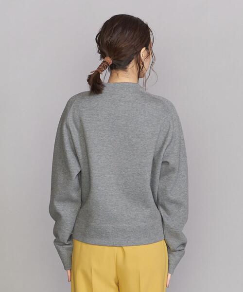 BEAUTY&YOUTH UNITED ARROWS（ビューティーアンドユースユナイテッドアローズ）の「BY ダブルフェイスリングボタンカーディガン -ウォッシャブル-◆（カーディガン/ボレロ・レディース・ブラック/グレー/ピンク/ケリー・FREE）」の10枚目の写真