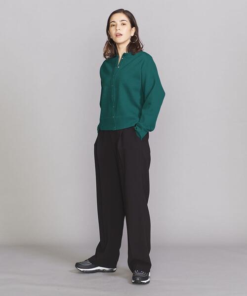 BEAUTY&YOUTH UNITED ARROWS（ビューティーアンドユースユナイテッドアローズ）の「BY ダブルフェイスリングボタンカーディガン -ウォッシャブル-◆（カーディガン/ボレロ・レディース・ブラック/グレー/ピンク/ケリー・FREE）」の19枚目の写真