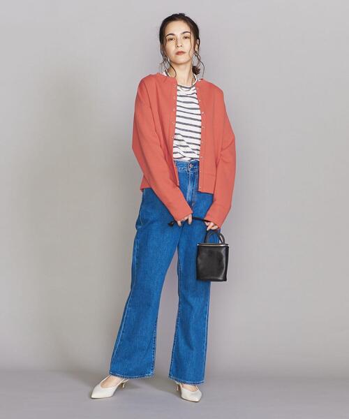 BEAUTY&YOUTH UNITED ARROWS（ビューティーアンドユースユナイテッドアローズ）の「BY ダブルフェイスリングボタンカーディガン -ウォッシャブル-◆（カーディガン/ボレロ・レディース・ブラック/グレー/ピンク/ケリー・FREE）」の21枚目の写真