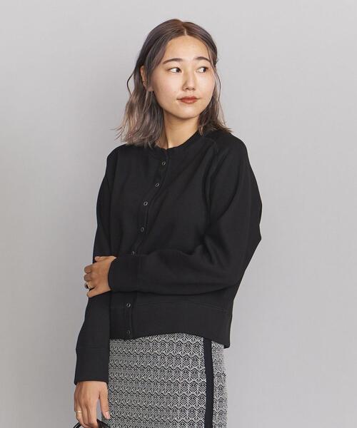 BEAUTY&YOUTH UNITED ARROWS（ビューティーアンドユースユナイテッドアローズ）の「BY ダブルフェイスリングボタンカーディガン -ウォッシャブル-◆（カーディガン/ボレロ・レディース・ブラック/グレー/ピンク/ケリー・FREE）」の22枚目の写真