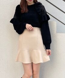 MAJESTIC LEGON | Ladyフリルシャギーニット(ニット/セーター)